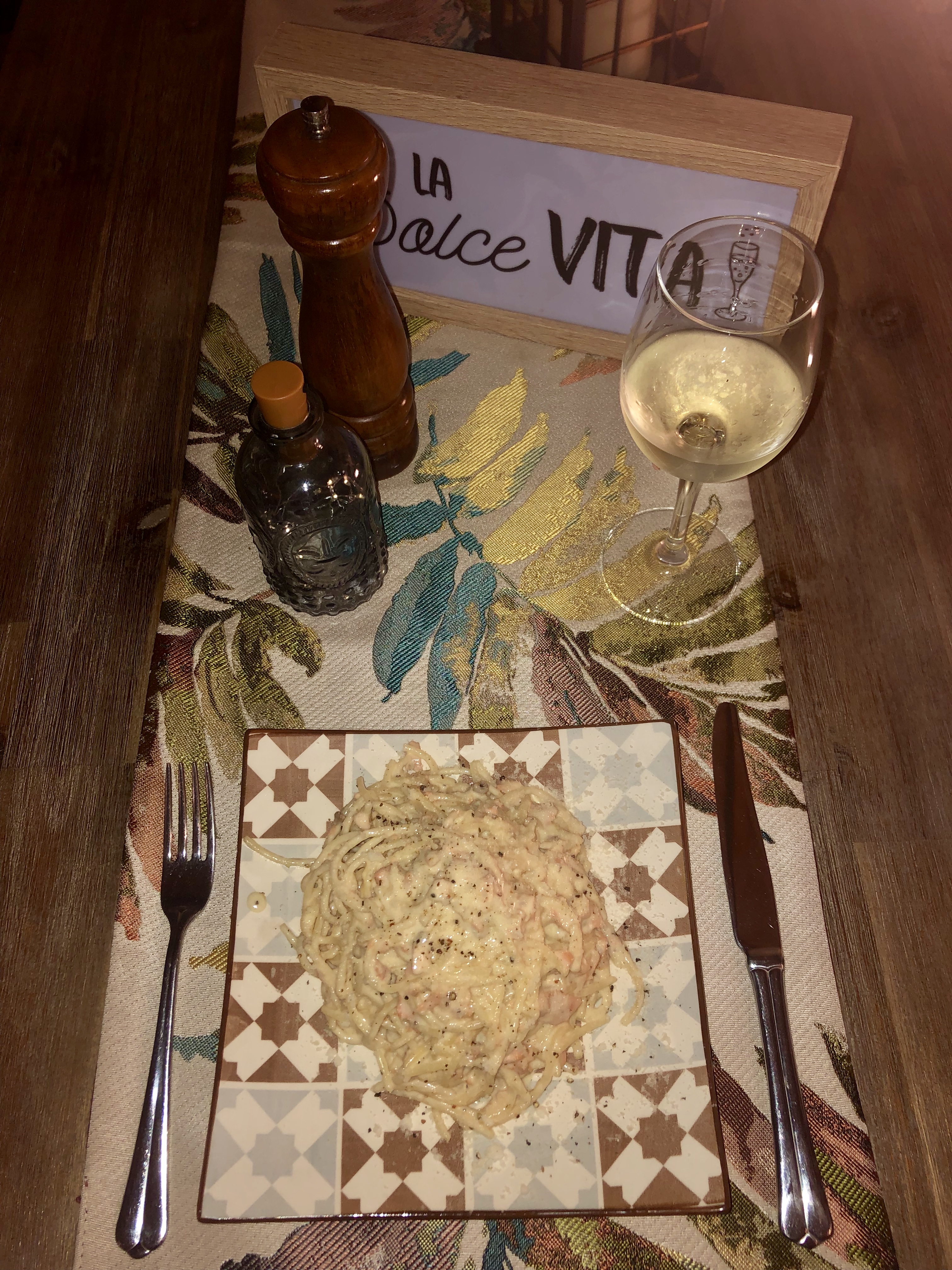 Garofalo - Spaghetti Garofalo alla carbonara con salmón Fresco